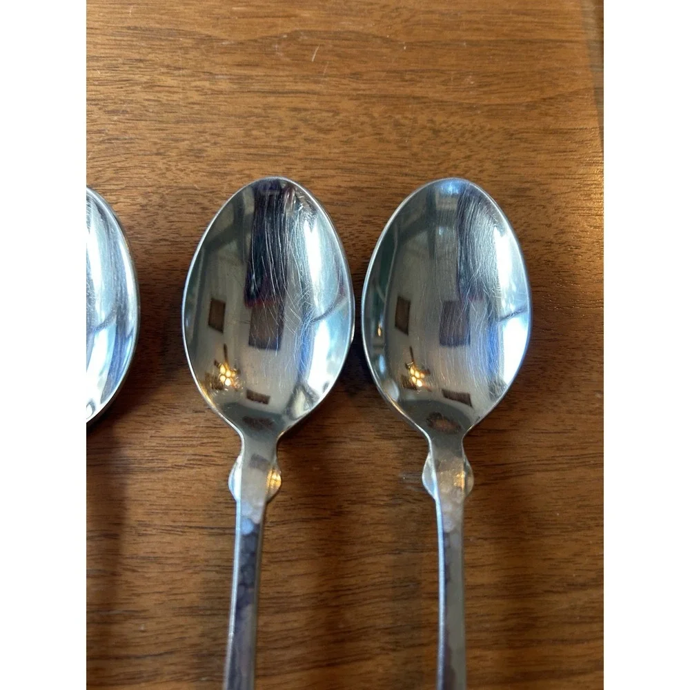 Set of 6 Towle Hammersmith Oval Soup Spoons 7 1/8